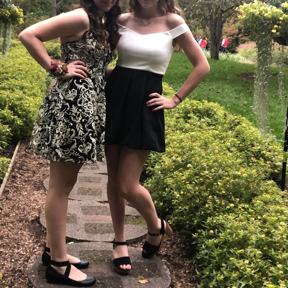 Two tone hoco dress